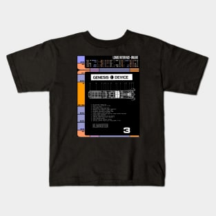 Library Computer Readout Showing Terraforming Device Kids T-Shirt